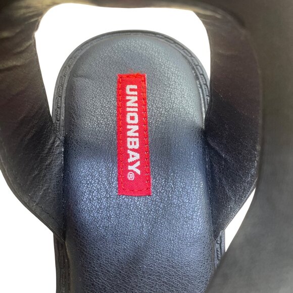 Unionbay Women’s Black Strap Chunky Platform Lug Sole Lucca Sandals Size 7M - Picture 7 of 10